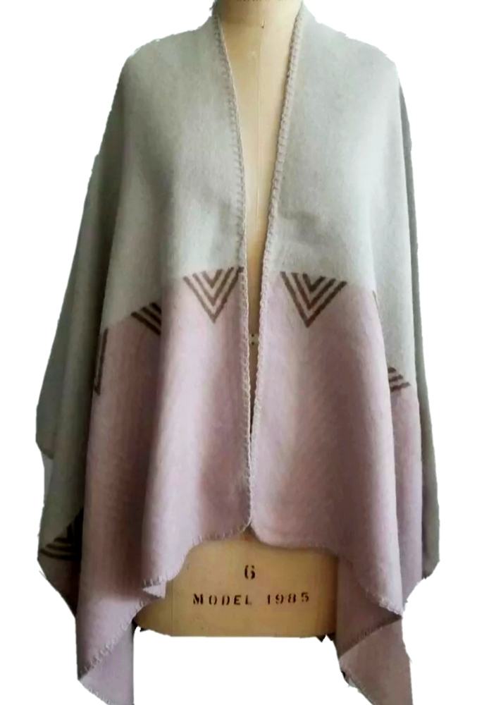 NWT Blanket Poncho Shawl Long Soft Acrylic - Picture 2 of 6